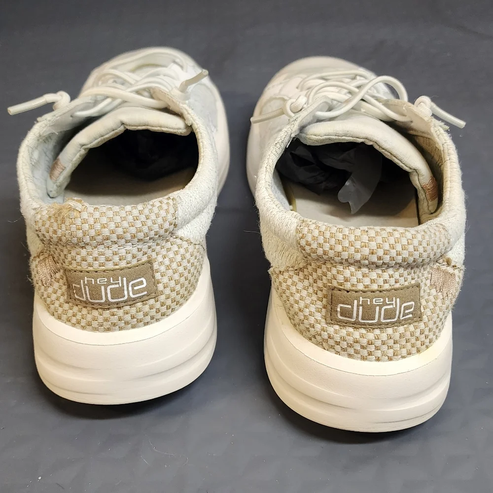 Hey Dude Karina Buckle Exclusive sz 8 White Multi - Picture 2 of 13